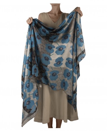 Палантин Женский SN40-FL.DE.DIEU/BLEU